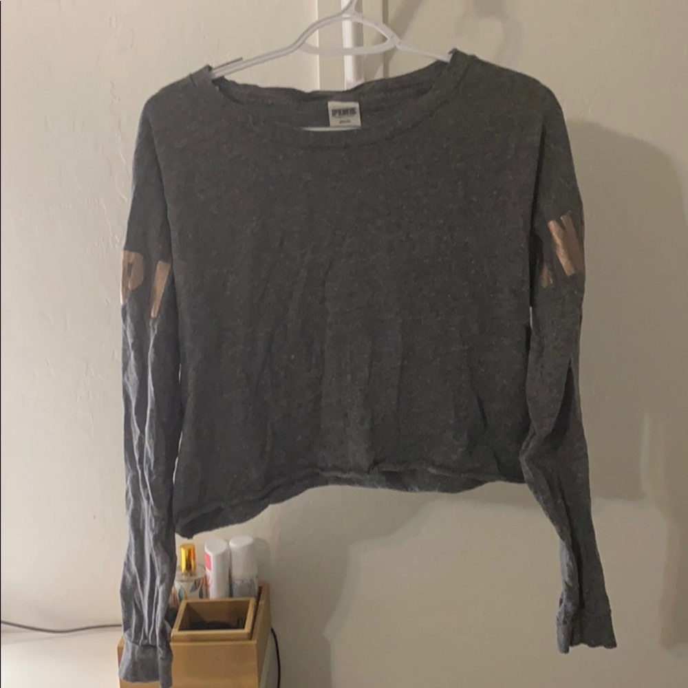 Cropped Gray Sweatshirt